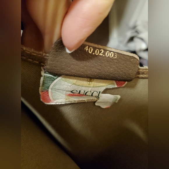 Authentic Gucci coated canvas and leather shopper tote - Picture 5 of 8